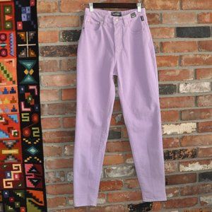 Vintage Versace‎ Couture Jeans High Waisted Pants Light Lilac Purple Waist 26"